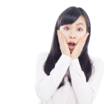 驚いている女性