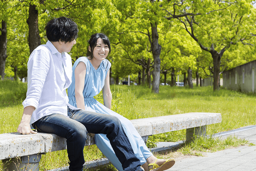 幸せそうなカップル